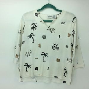 Kenneth Too Women's Cotton Blend Top